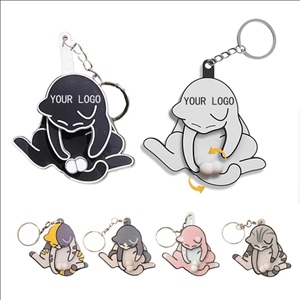 Creative Kitten Acrylic Rotatable Keychain